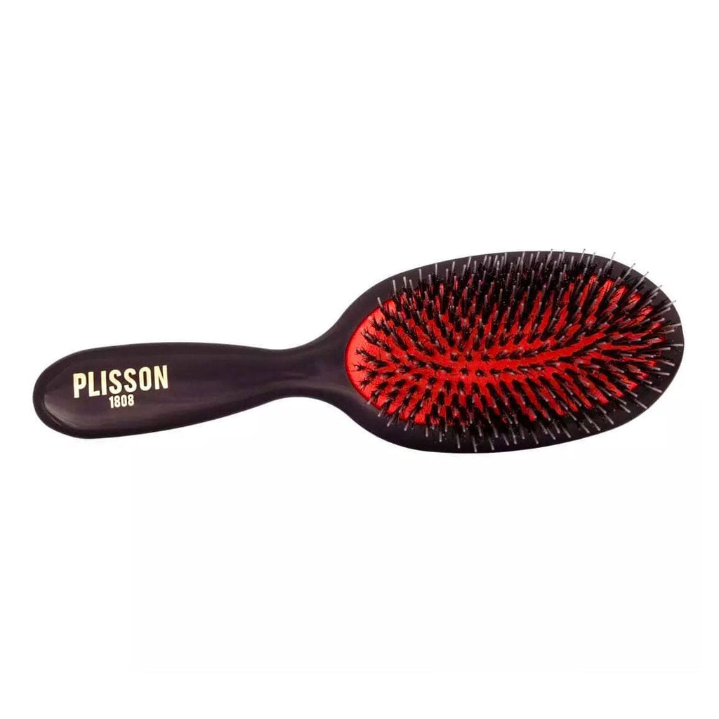 Plisson Pneumatic Hairbrush, Wild Boar Bristles and Nylon Pins Hair Brush Plisson - Joris Medium 
