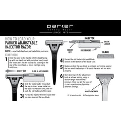 Parker Adjustable Injector Razor Safety Razor Parker Razors 