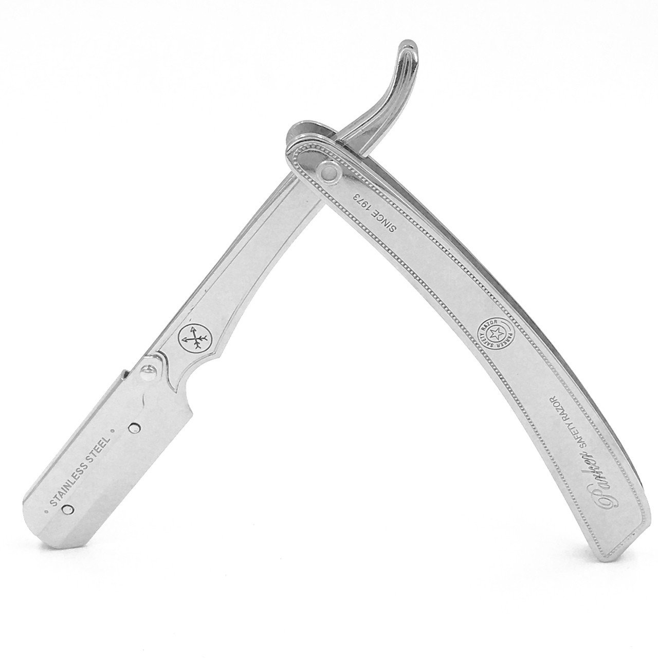 PARKER RAZOR　Swedish Steel【西洋剃刀】 Parker - SRX Stainless Steel Shavette Straight Razor - Black