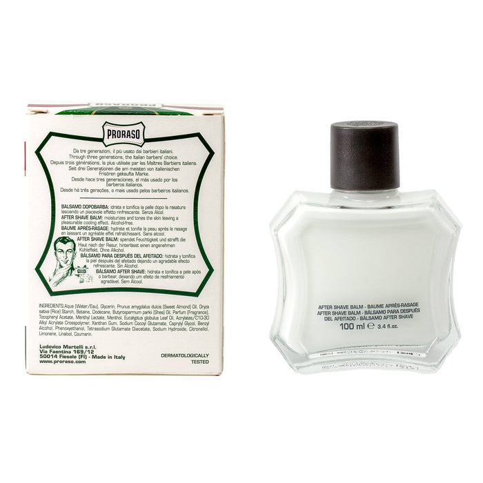 Proraso Green Liquid Cream After Shave Balm with Eucalyptus and Mint Aftershave Balm Proraso 