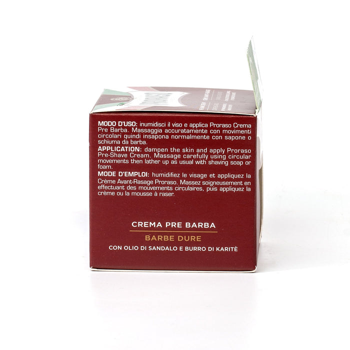 Proraso Red Pre-Post Shave Cream for Coarse Beard with Sandalwood and Shea Butter Pre Shave Proraso 