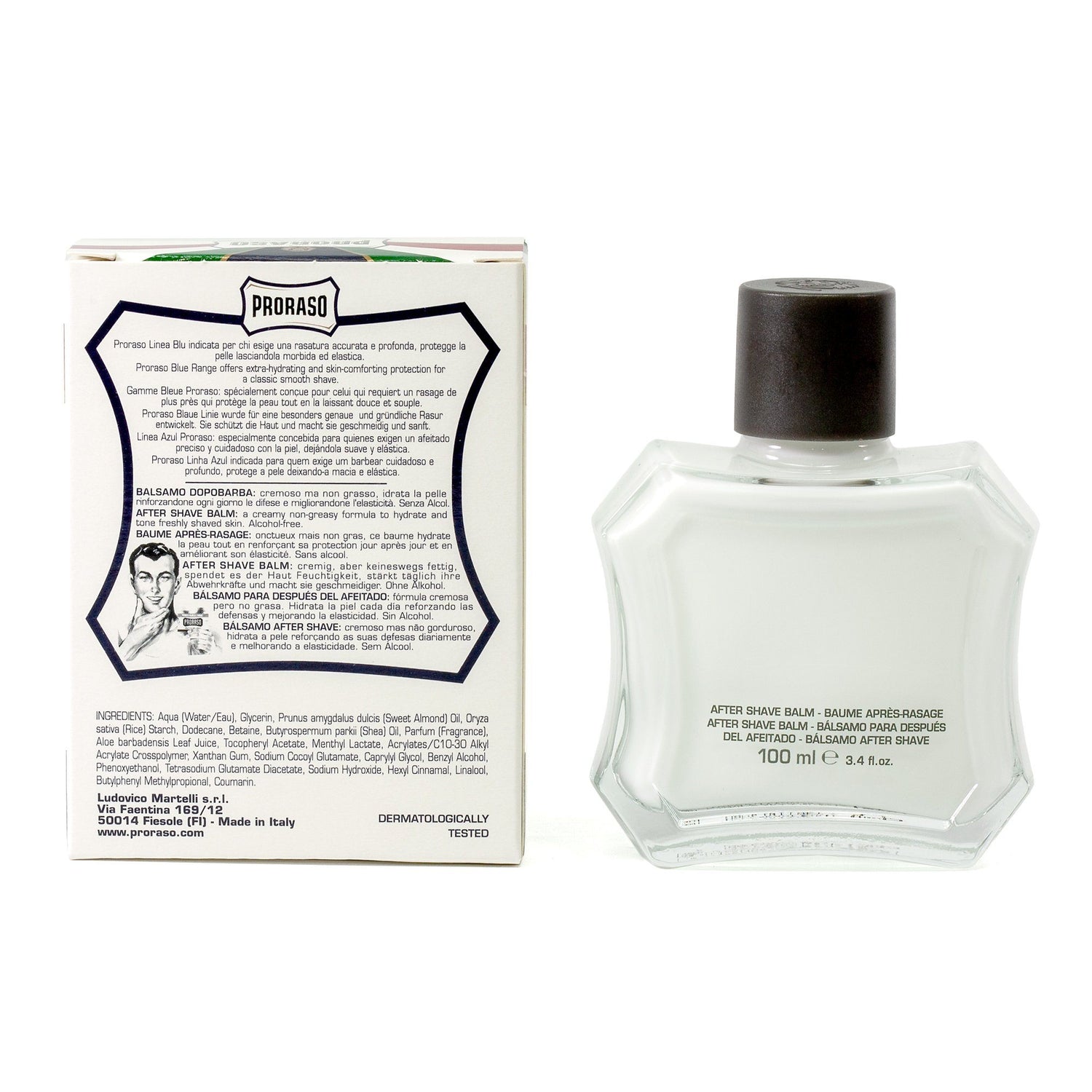 Proraso Blue After Shave Balm with Aloe and Vitamin E Aftershave Proraso 
