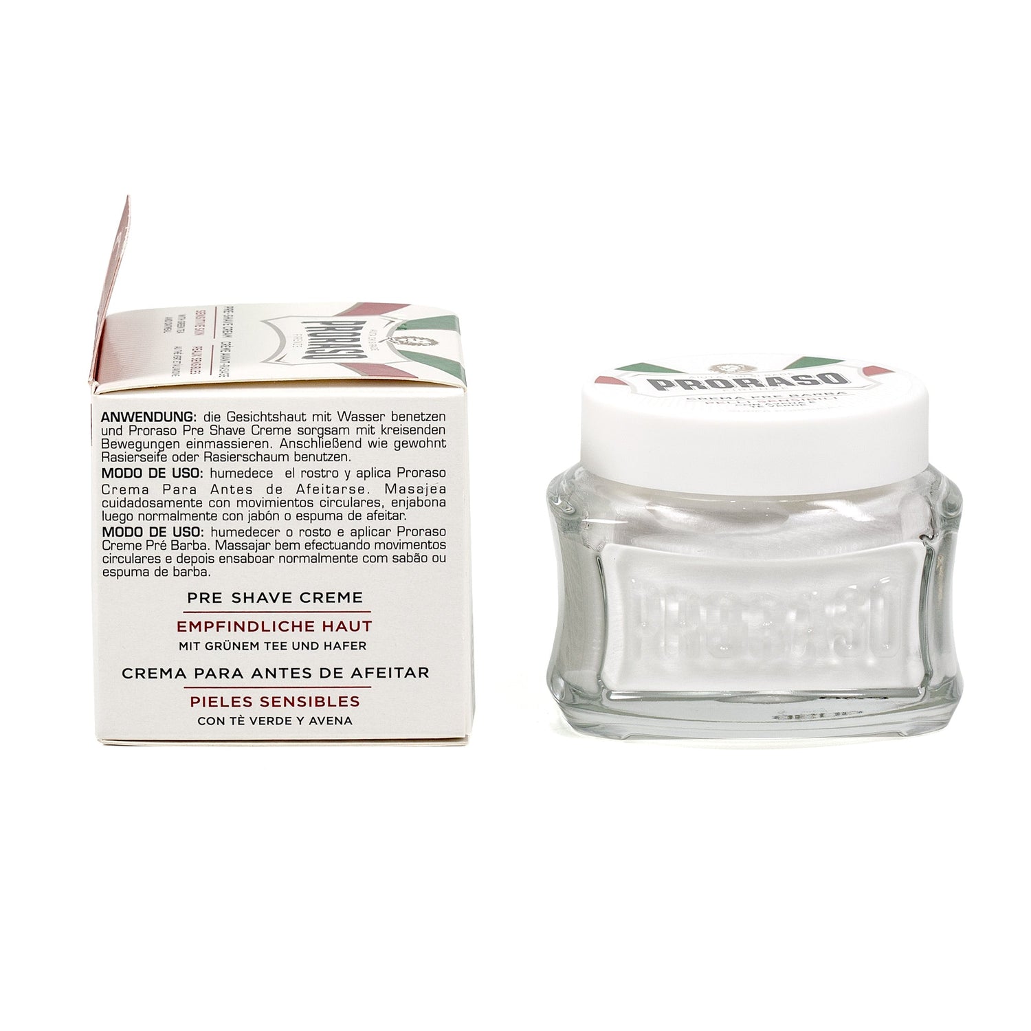 Proraso White Anti-Irritation Pre-Post Shaving Cream for Sensitive Skin Aftershave Remedies Proraso 