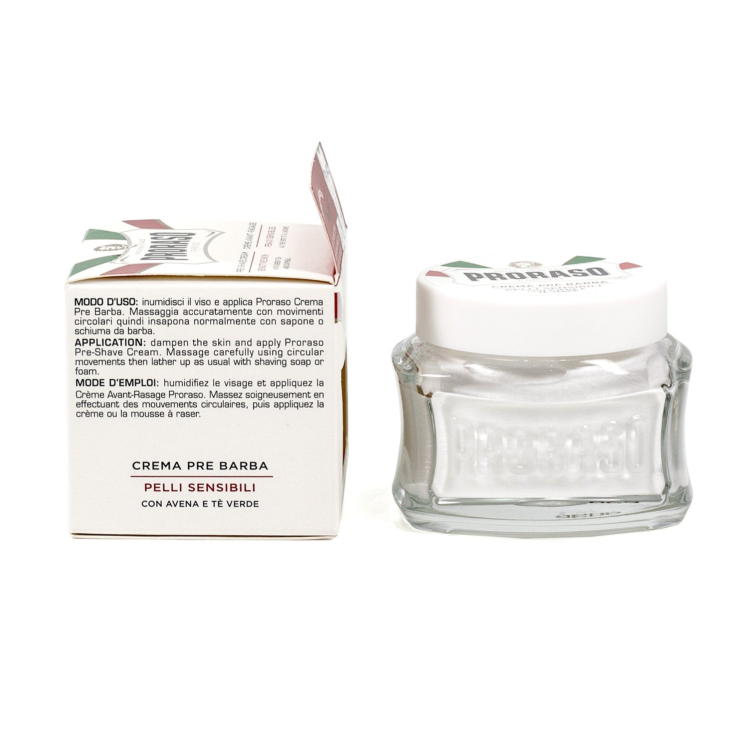 Proraso White Anti-Irritation Pre-Post Shaving Cream for Sensitive Skin Aftershave Remedies Proraso 