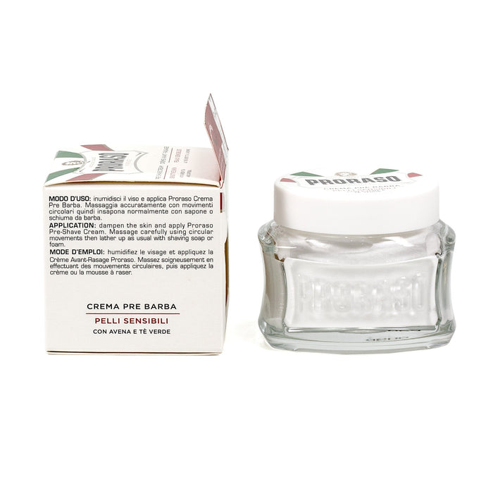 Proraso White Anti-Irritation Pre-Post Shaving Cream for Sensitive Skin Aftershave Remedies Proraso 