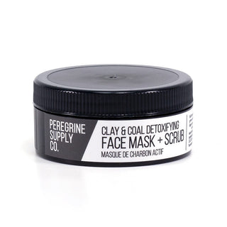 Peregrine Supply Co Clay and Coal Detoxifying Face Mask + Scrub Facial Care Peregrine Supply Co 