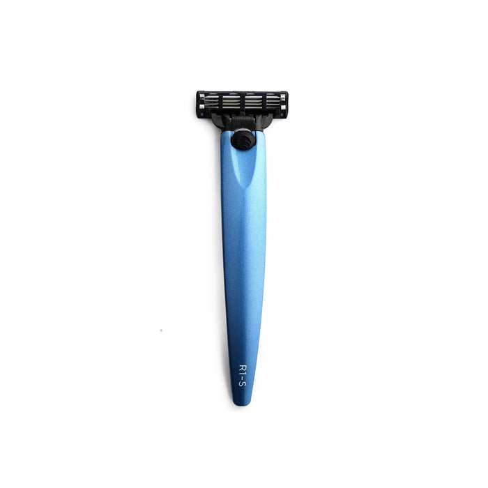 Bolin Webb R1-S Razor Handle for Mach3, Blue 3000 Cartridge Type Safety Razor Bolin Webb 