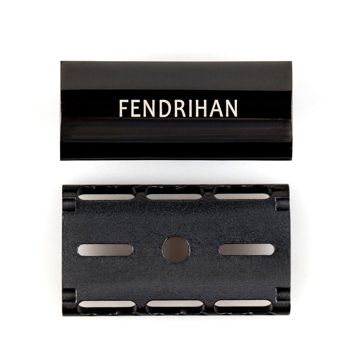 Fendrihan Stainless Steel Closed Comb Safety Razor Head with Black PVD Coating, Glossy Double Edge Safety Razor Head Fendrihan 