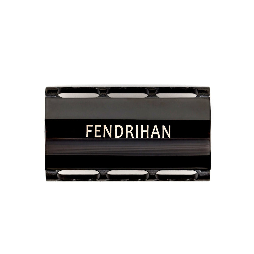 Fendrihan Stainless Steel Safety Razor with Black PVD Coated Head, Glossy Double Edge Safety Razor Head Fendrihan 