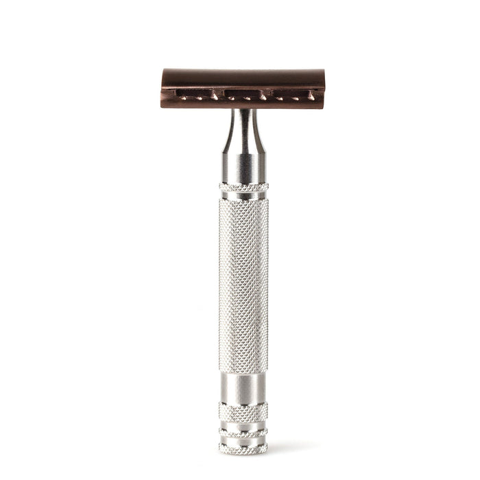 Fendrihan Stainless Steel Safety Razor with Bronze PVD Coated Head, Limited Edition Double Edge Safety Razor Head Fendrihan 