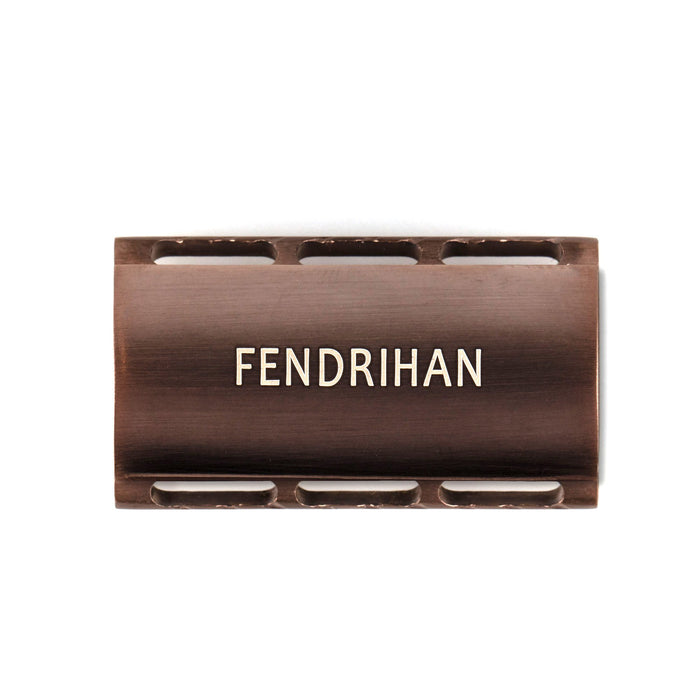 Fendrihan Stainless Steel Safety Razor with Bronze PVD Coated Head, Limited Edition Double Edge Safety Razor Head Fendrihan 