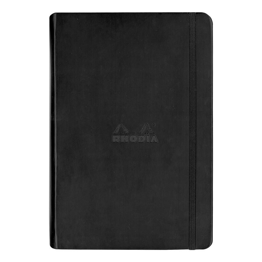 Rhodia 5 x 8 Webnotebook, Lined Paper Notebook Rhodia Black 