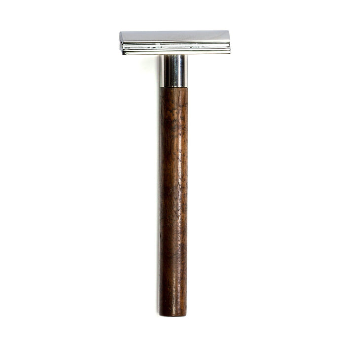 RMK Solingen Ergo Single Edge Stainless Steel Razor, Walnut Wood Double Edge Safety Razor RMK Solingen 