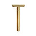 RMK Solingen Stainless Steel Double Edge Safety Razor, Gold-Plated Double Edge Safety Razor RMK Solingen 