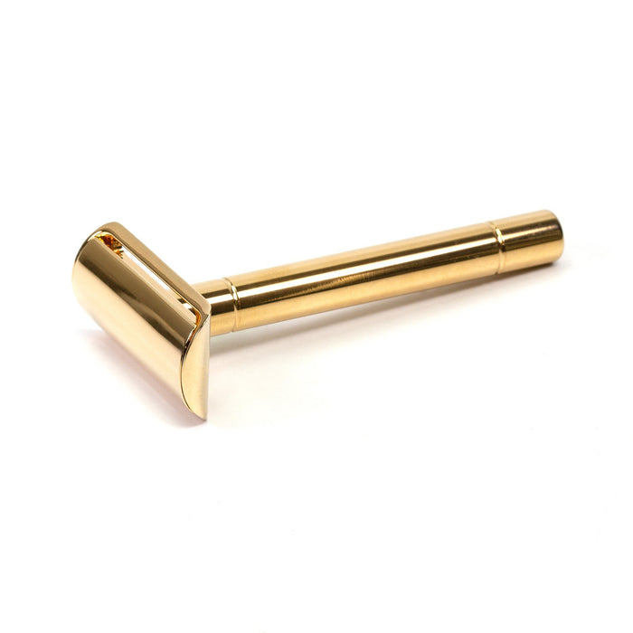 RMK Solingen Stainless Steel Double Edge Safety Razor, Gold-Plated Double Edge Safety Razor RMK Solingen 