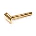 RMK Solingen Stainless Steel Double Edge Safety Razor, Gold-Plated Double Edge Safety Razor RMK Solingen 