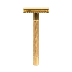 RMK Solingen KR Stainless Steel Double Edge Safety Razor, 24 Karat Gold-Plated Handle Double Edge Safety Razor RMK Solingen 