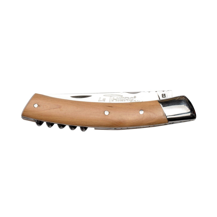 Roger Orfevre Le Thiers 332 Folding Pocket Knife with Corkscrew, Juniper Handle Pocket Knife Roger Orfevre 