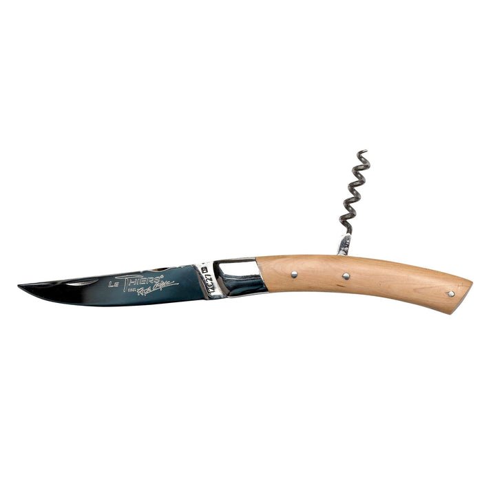 Roger Orfevre Le Thiers 332 Folding Pocket Knife with Corkscrew, Juniper Handle Pocket Knife Roger Orfevre 
