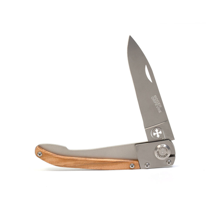 Roger Orfevre 'Occitant' Regional Folding Pocket Knife with Olive Wood Handle Pocket Knife Roger Orfevre 