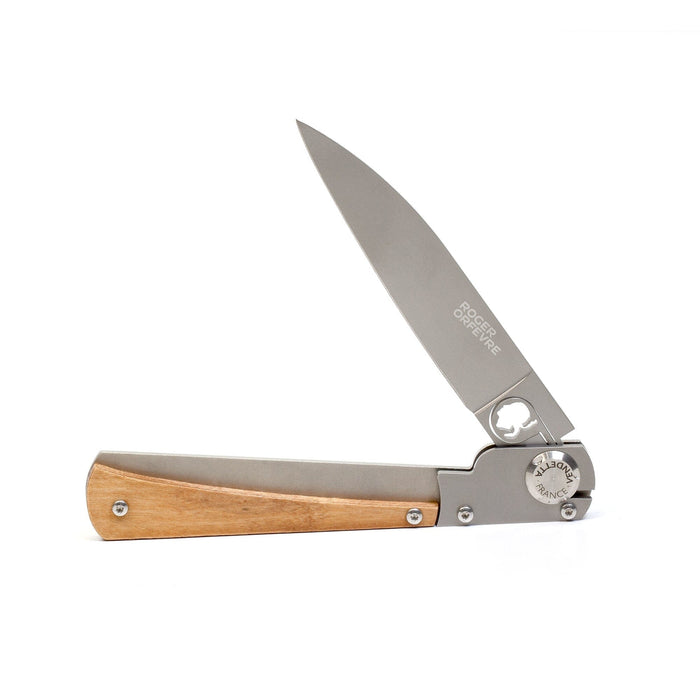 Roger Orfevre's 'Vendetta' Regional Folding Pocket Knife, Olive Wood Handle Pocket Knife Roger Orfevre 