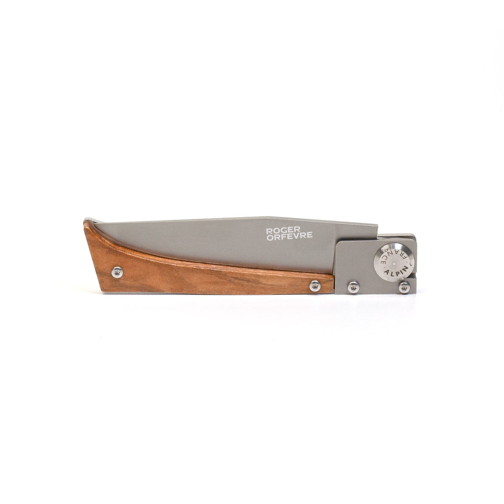 Roger Orfevre 'Alpin' Regional Folding Pocket, Olive Wood Handle Pocket Knife Roger Orfevre 