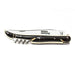 Roger Orfevre Laguiole 337 Folding Pocket Knife with Corkscrew, Black and Natural PaperStone Handle Pocket Knife Roger Orfevre 