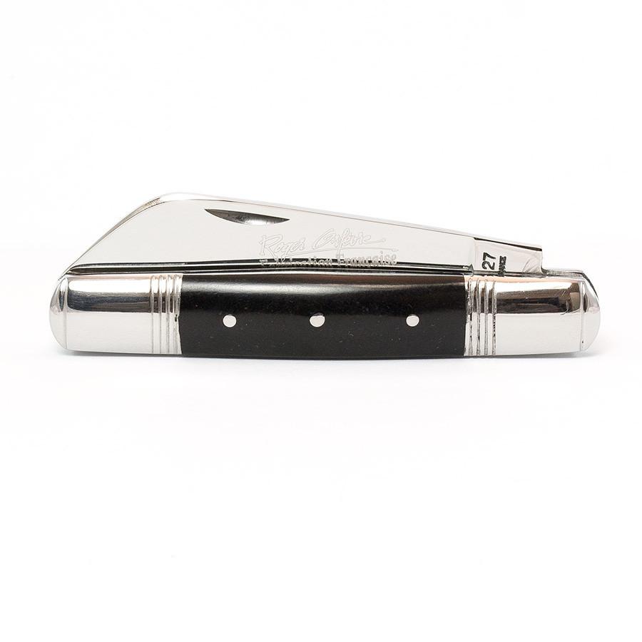 Roger Orfevre Le Tonneau 393 Folding Pocket Knife, Black PaperStone Handle Pocket Knife Roger Orfevre 