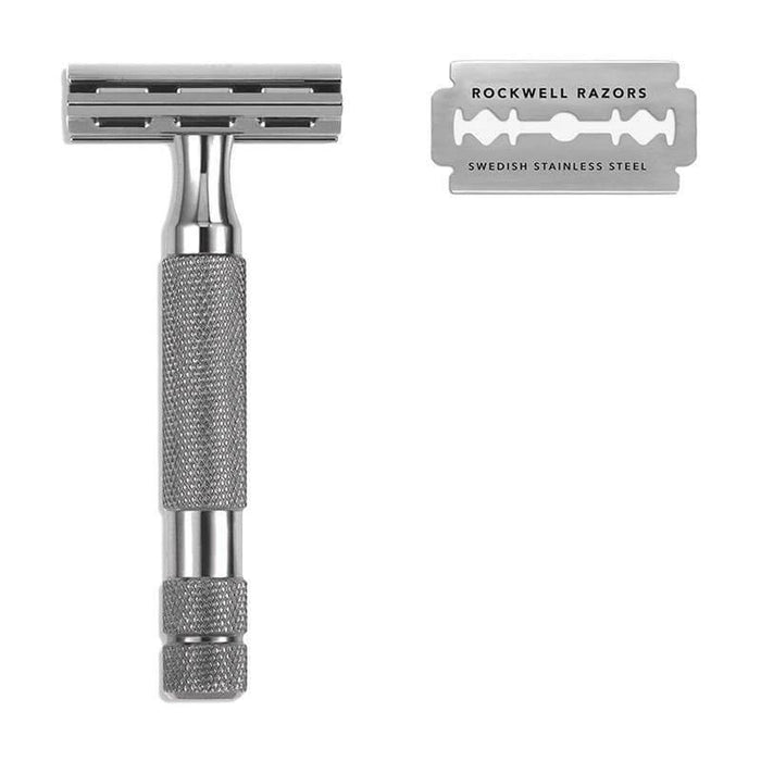 Rockwell 2C Adjustable Double Edge Safety Razor Double Edge Safety Razor Rockwell Gunmetal Chrome 