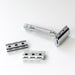 Rockwell 6C Adjustable White Chrome Safety Razor Double Edge Safety Razor Rockwell 