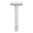 Rockwell Model T Adjustable Butterfly Safety Razor Double Edge Safety Razor Rockwell Brushed Chrome 