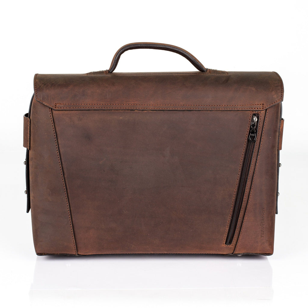 Ruitertassen Classic 2178 Leather Messenger Bag, Ranger Brown Leather Briefcase Ruitertassen 