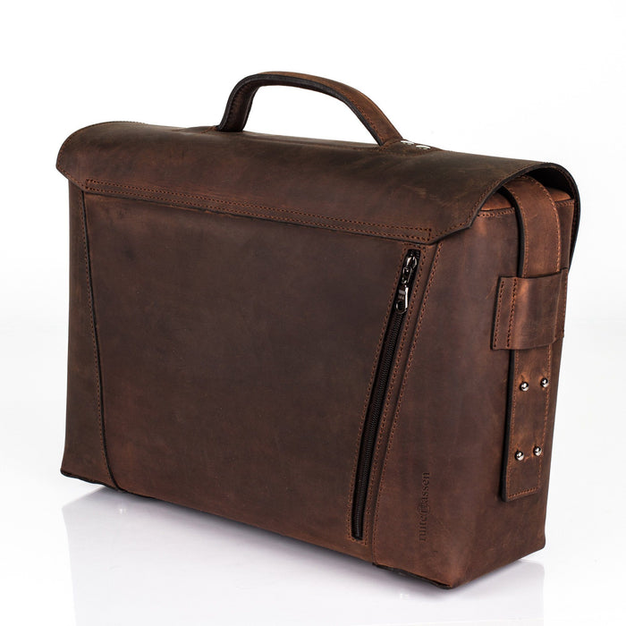 Ruitertassen Classic 2178 Leather Messenger Bag, Ranger Brown Leather Briefcase Ruitertassen 