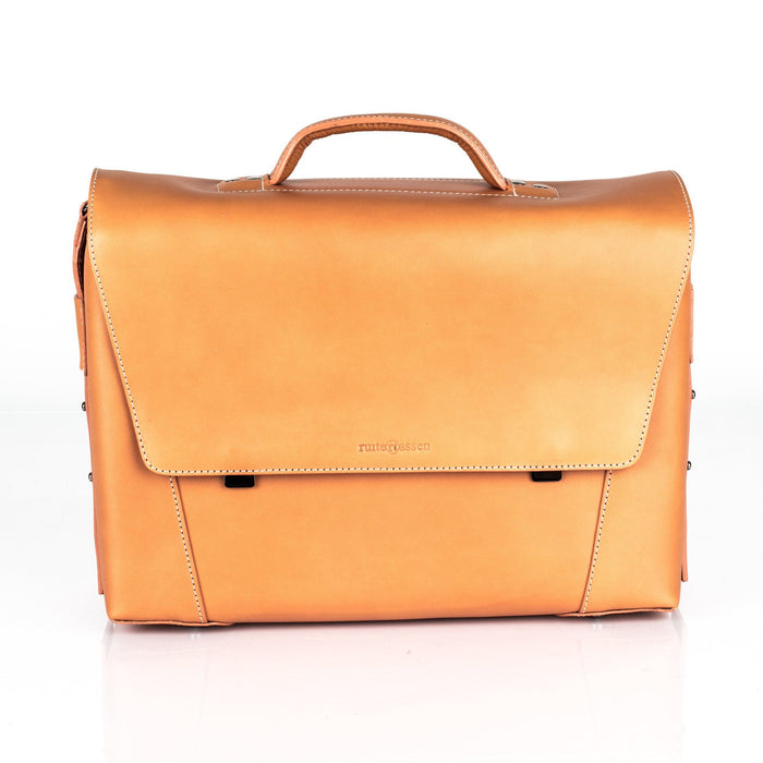 Ruitertassen Classic 2178 Leather Messenger Bag, Natural Leather Briefcase Ruitertassen 