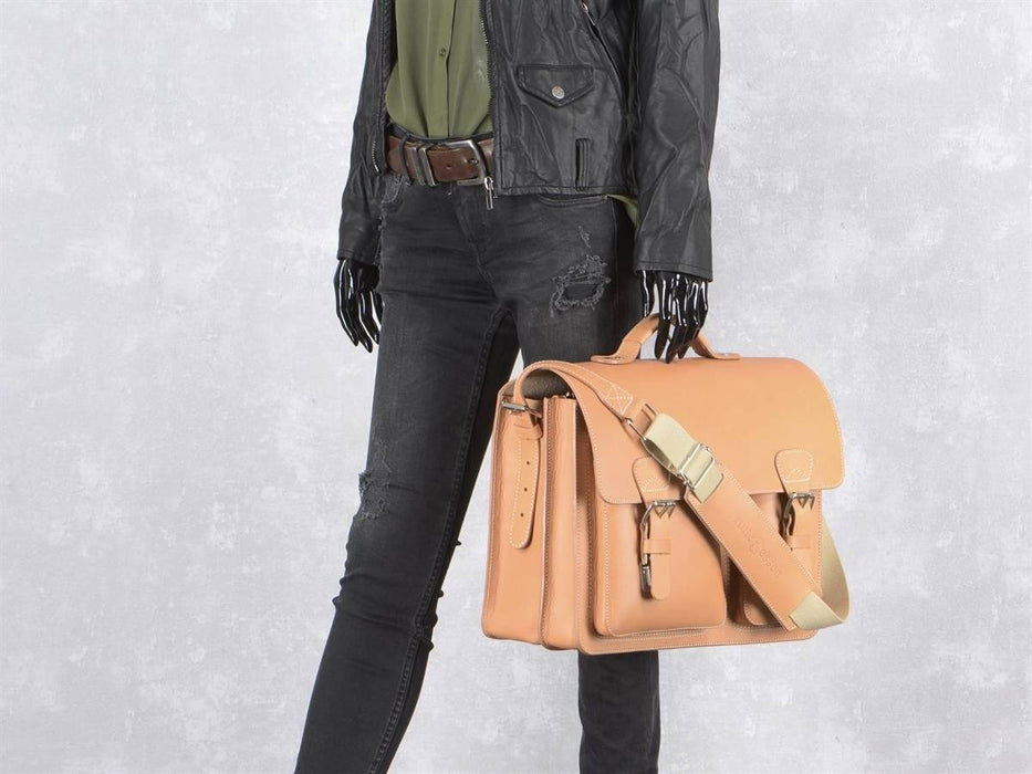 Ruitertassen Classic 2337T Leather Briefcase, Natural Leather Briefcase Ruitertassen 