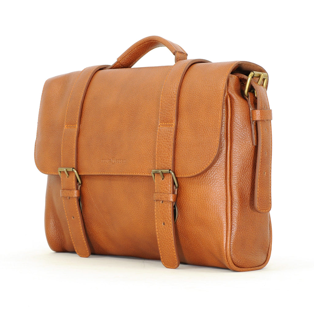 Ruitertassen Soft 4018 Leather Briefcase, Brown Leather Bag Ruitertassen 