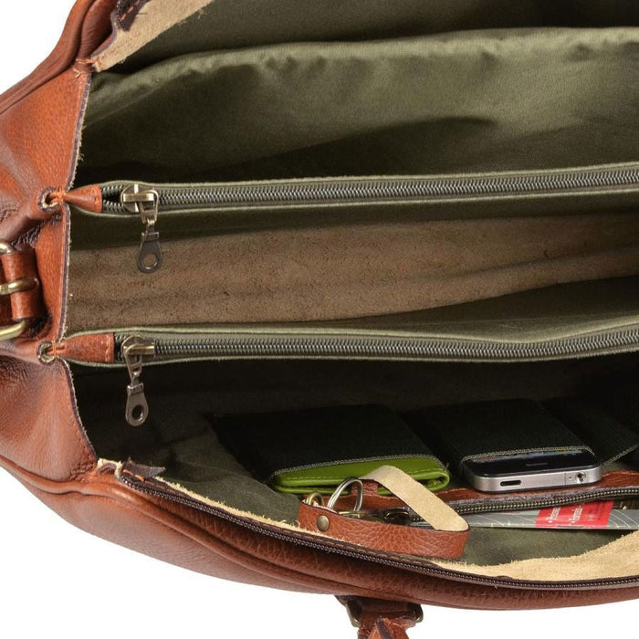 Ruitertassen Soft 4021 Leather Briefcase, Brown Leather Briefcase Ruitertassen 