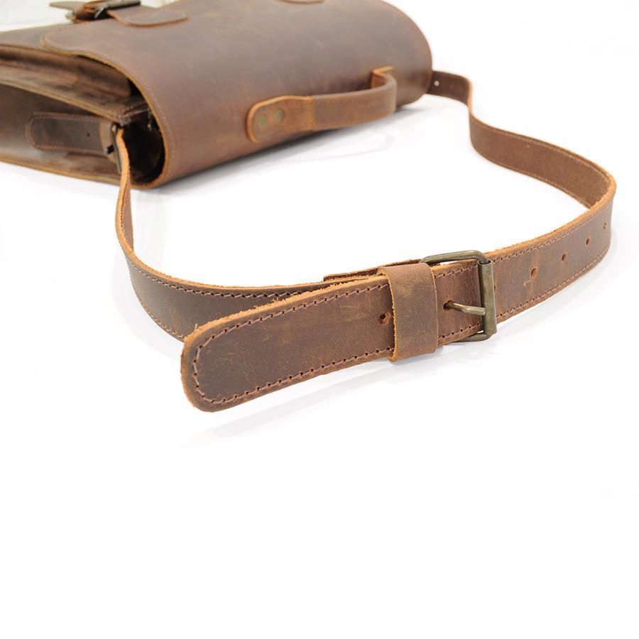 Ruitertassen Classic 2131 Leather Messenger Bag, Ranger Brown — Fendrihan