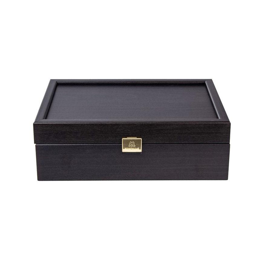 Scratch and Dent Manopoulos Fendrihan Wenge Wood Storage Case for Chessmen 