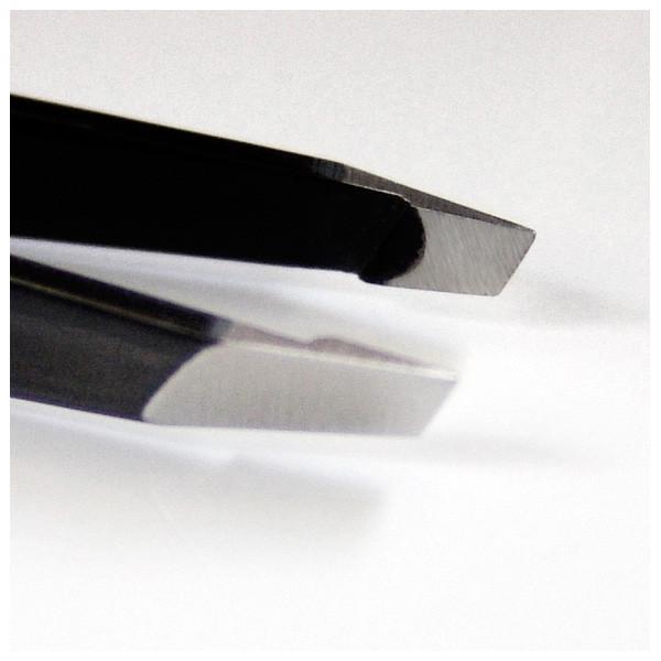 Professional Scissor Handle Tweezers (Matte Finish, Straight Flat Tip)