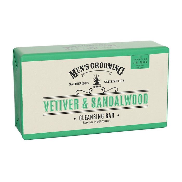 Scottish Fine Soaps Vetiver & Sandalwood Cleansing Body Bar Body Soap Scottish Fine Soaps 