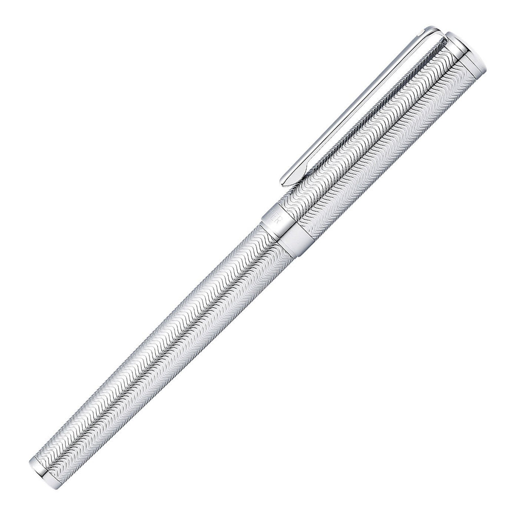 Sheaffer Intensity Fountain Pen, Engraved Chrome Finish with Chrome Plate Trim, Medium Nib Fountain Pen Sheaffer 