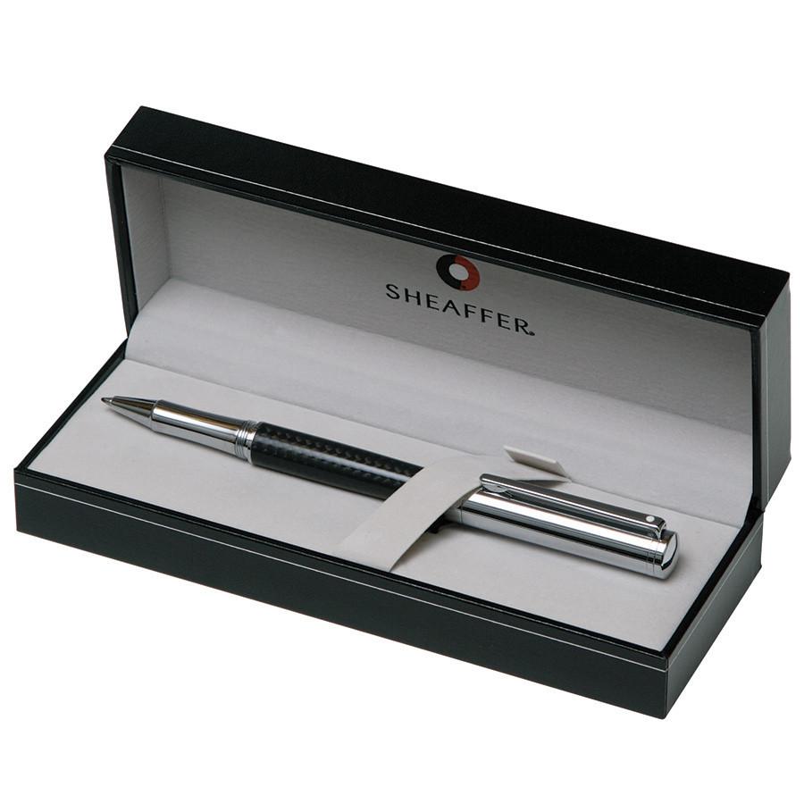 Sheaffer Intensity Rollerball Pen, Carbon Fiber Barrel with Bright Chrome Cap and Chrome Plate Trim Ball Point Pen Sheaffer 