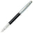 Sheaffer 100 Fountain Pen, Glossy Black Barrel with Brushed Chrome Cap and Nickel Plate Trim Fountain Pen Sheaffer 