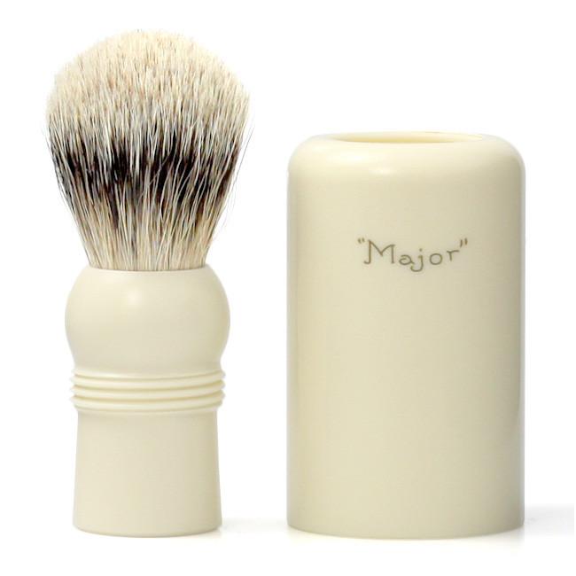 Simpsons Major Best Badger Turnback Travel Shaving Brush Badger Bristles Shaving Brush Simpsons 