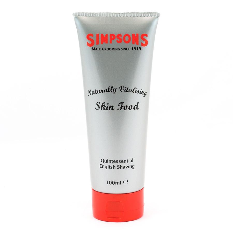 Simpsons Naturally Vitalising Skin Food Aftershave Gel Simpsons 