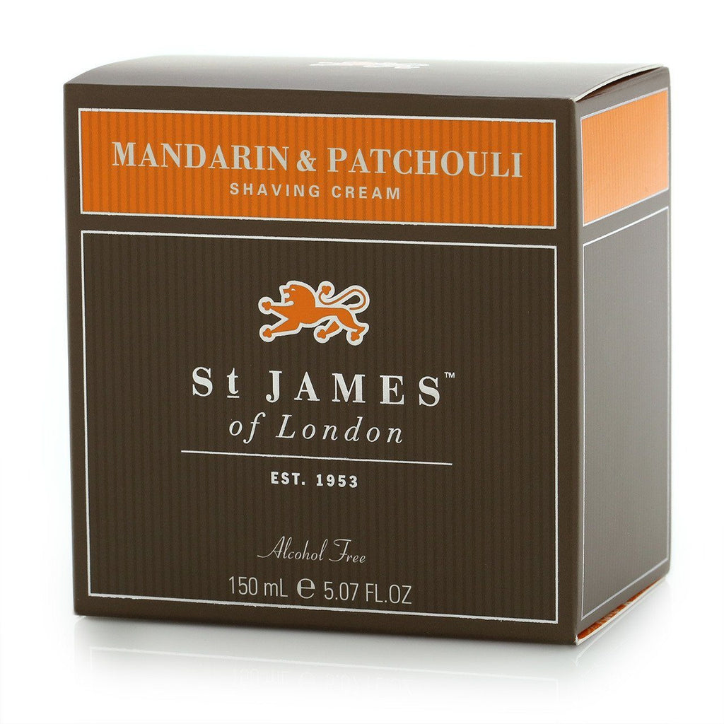 St. James of London Mandarin & Patchouli Shave Cream Men's Fragrance St. James of London 