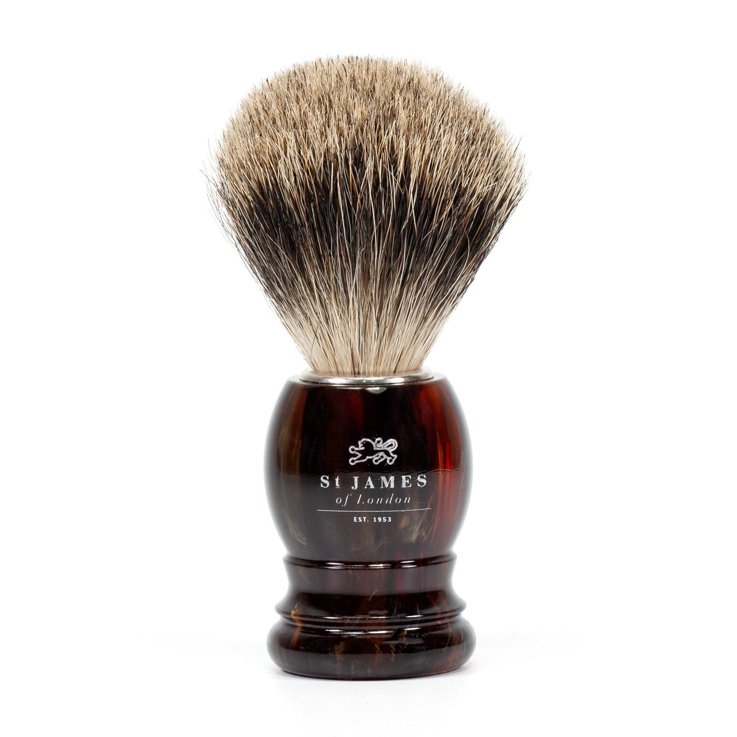 St. James of London Super Badger Shaving Brush Badger Bristles Shaving Brush St. James of London Tortoise 