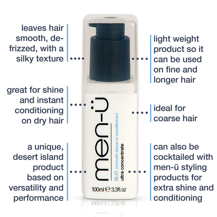 men-u Ultra Concentrated Smooth Leave-in Conditioner (SLIC) Men's Grooming Cream Men-U 