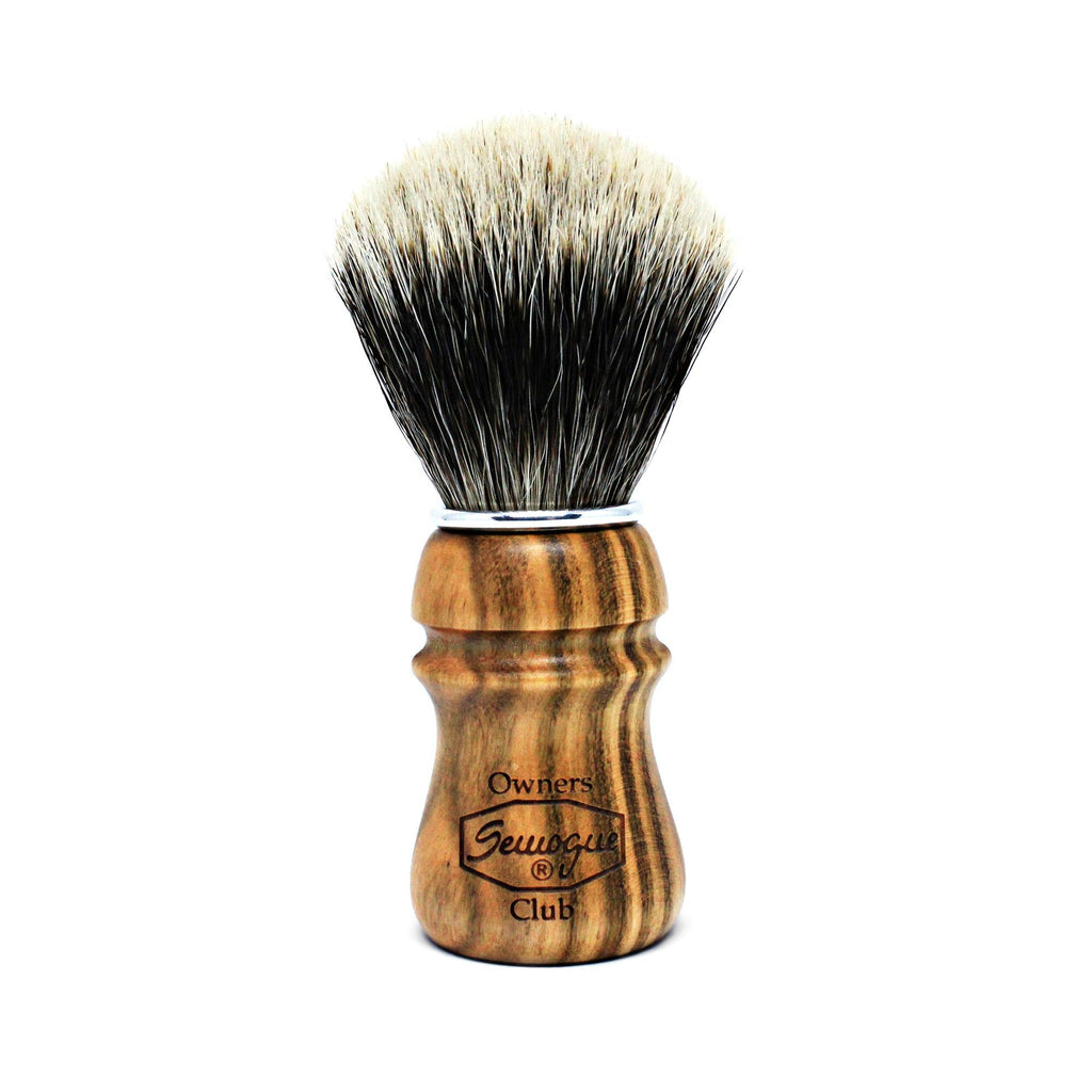 Semogue Owners Club 2-Band Badger Hair Shaving Brush, Cherry Wood Badger Bristles Shaving Brush Semogue 